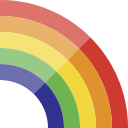 forecast, rainbow, weather svg vector icon