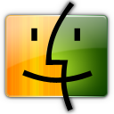 finder,orange,green icon