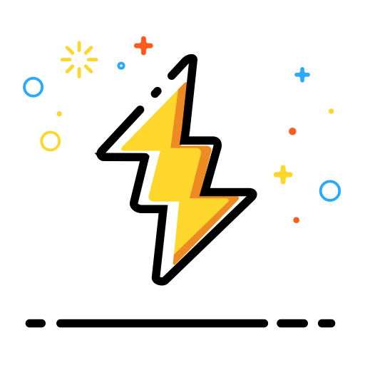 Lightning svg vector icon