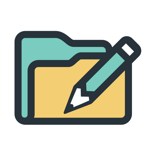 Color Blocks Writing Documents svg vector icon