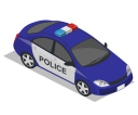 car, police, vehicle svg vector icon