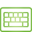 basic, green, keyboard icon