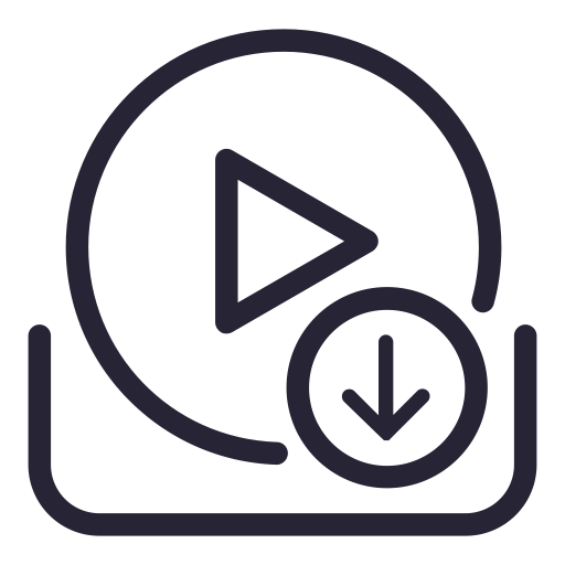 Video Download svg vector icon