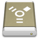lightbrown,external,drive,firewire icon