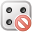 delete, dice icon