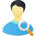 male,user,search icon