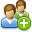 add, group, people icon