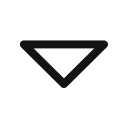 arrow, arrow down, down, drop, stroke arrow svg vector icon
