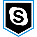 logo, media, skype, social svg vector icon