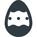 colored, decoration, easter, egg svg vector icon