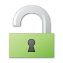 green, unlock icon
