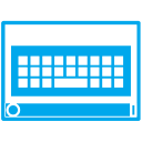 on screen,screen,keyboard icon