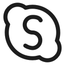 chatting, friend, sharing, skype, social media svg vector icon