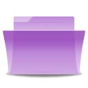 folder, violet icon