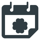 calendar, date, day, patrick, st svg vector icon