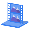 library,video icon