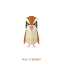 kanto, pidgey, pokemon, volador svg vector icon