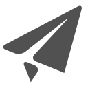 paper plane, plane, send svg vector icon