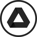 circle, googledrive, high quality, media, social, social media, storage svg vector icon