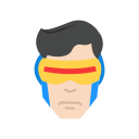 cyclops, marvel, super hero, x - men svg vector icon