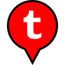 logo, pin, tumblr svg vector icon