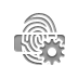 fingerprint,reader,gear icon