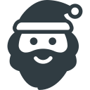 christmas, claus, santa svg vector icon