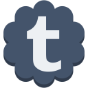 flower, media, round, social, tumblr svg vector icon