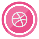 dribbble, logo, media, social svg vector icon