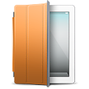 ipad,white,organge,cover icon