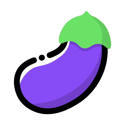 Eggplant svg vector icon