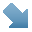 arrow, down, right icon