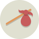 hobo stick, traveler svg vector icon