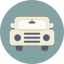 car, drive, police, road, transport, travel, vehicle svg vector icon
