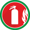 burn, damage, danger, extinguisher, fire, flame, problem svg vector icon