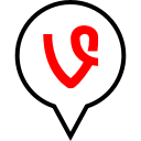 pin, social, vine svg vector icon
