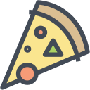 fast food, food, italian food, junk food, pizza svg vector icon