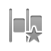 distribute,horizontal,left,star icon