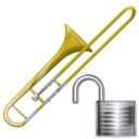trombone,unlock,instrument icon