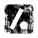 097724, dot, logo, slash, square icon