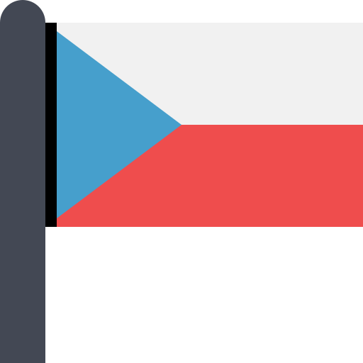 Czech Republic Flag svg vector icon