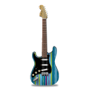 guitar, stratocastor, stripes icon