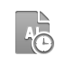 file,format,ai,clock icon
