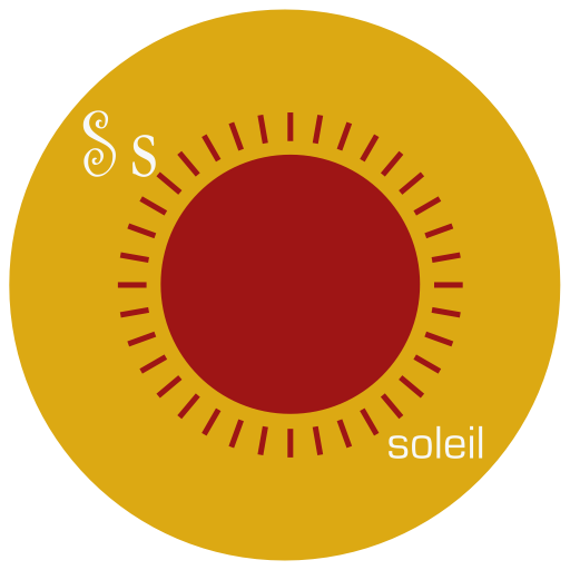 Soleil svg vector icon