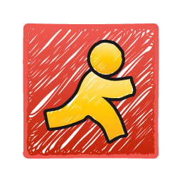 aim,social,social network,social media icon