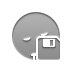 smiley,sleeping,diskette icon