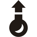 forecast, rise, temperature, weather svg vector icon