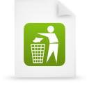 document, file, green, paper icon