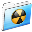 burnable,folder,stripe icon