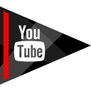 media, online, social, youtube svg vector icon